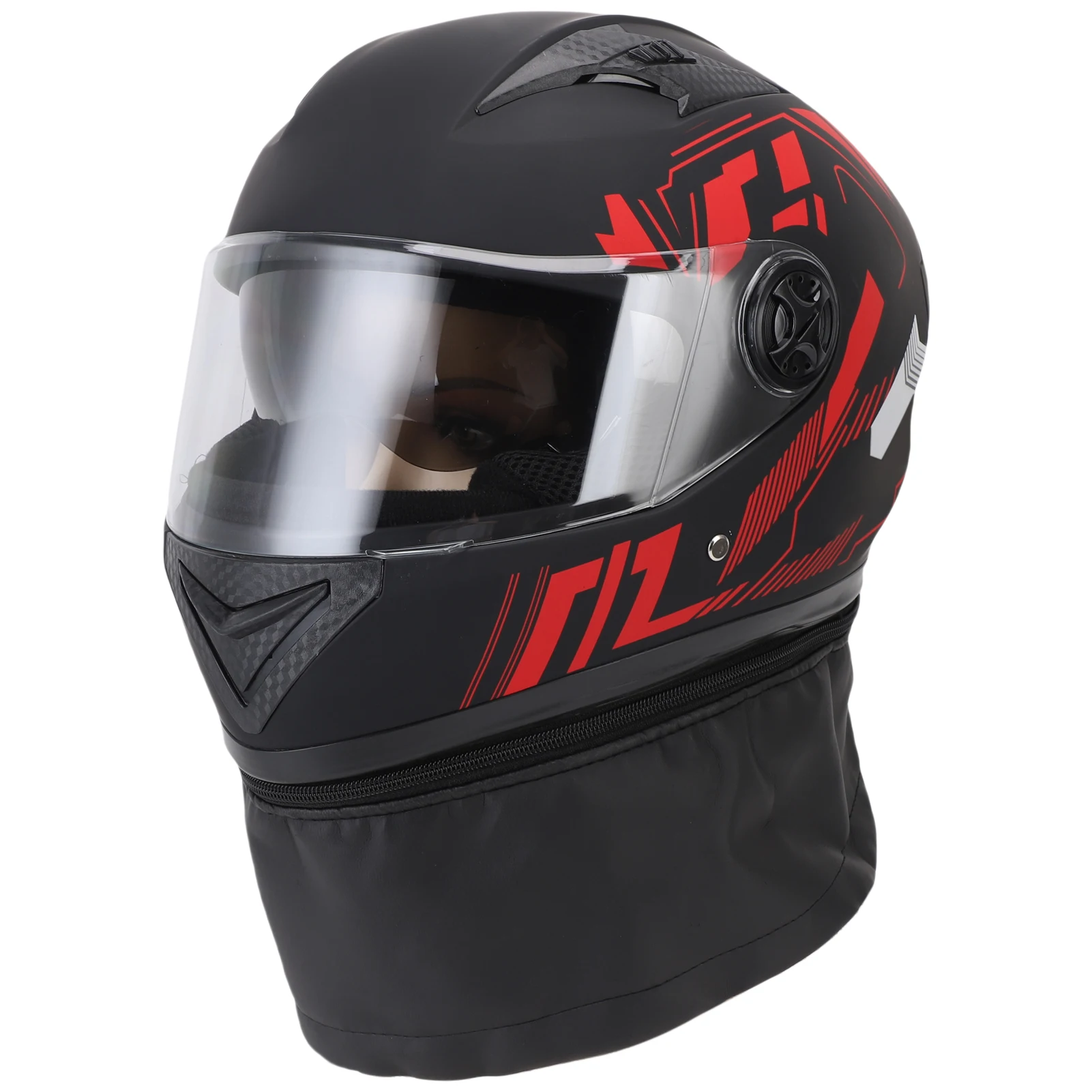 

Full Face Helmet with Detachable Neck Warmer for Men and Women Lightweight Bike Riding Helmet Breathable and Comfortable Liner