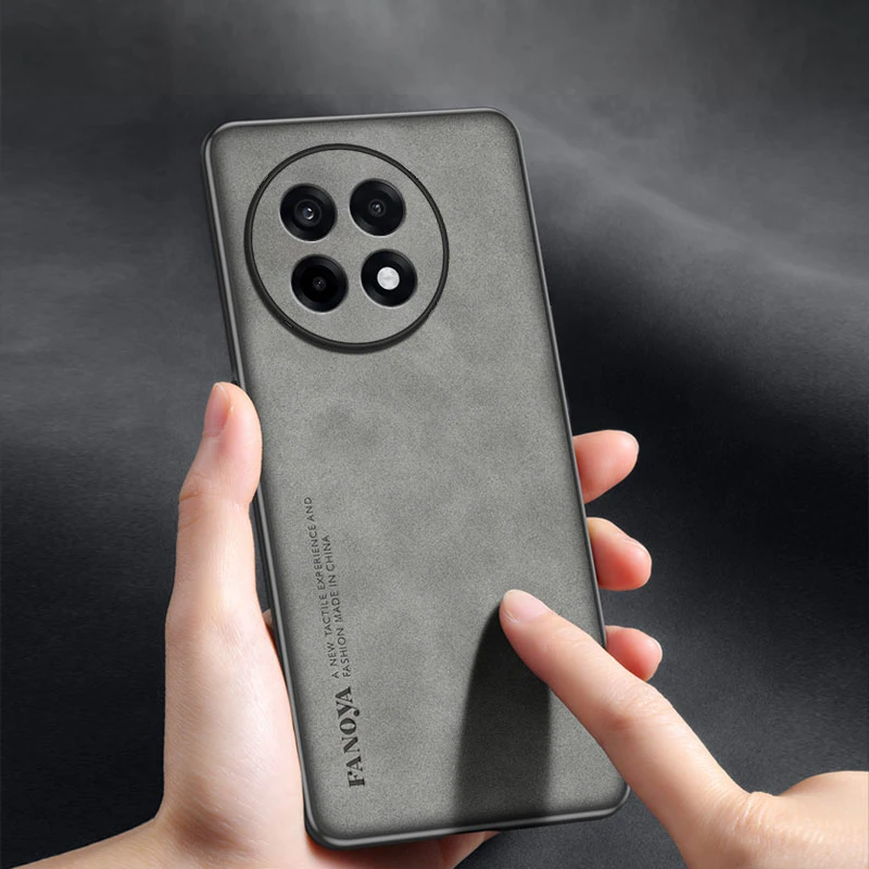 حافظة لهاتف OnePlus 13R 5G ذات ملمس الجلد الشيخوللي ، غطاء خلفي من السيليكون الناعم لهاتف OnePlus 13R Capa Bumper Fundas Coque