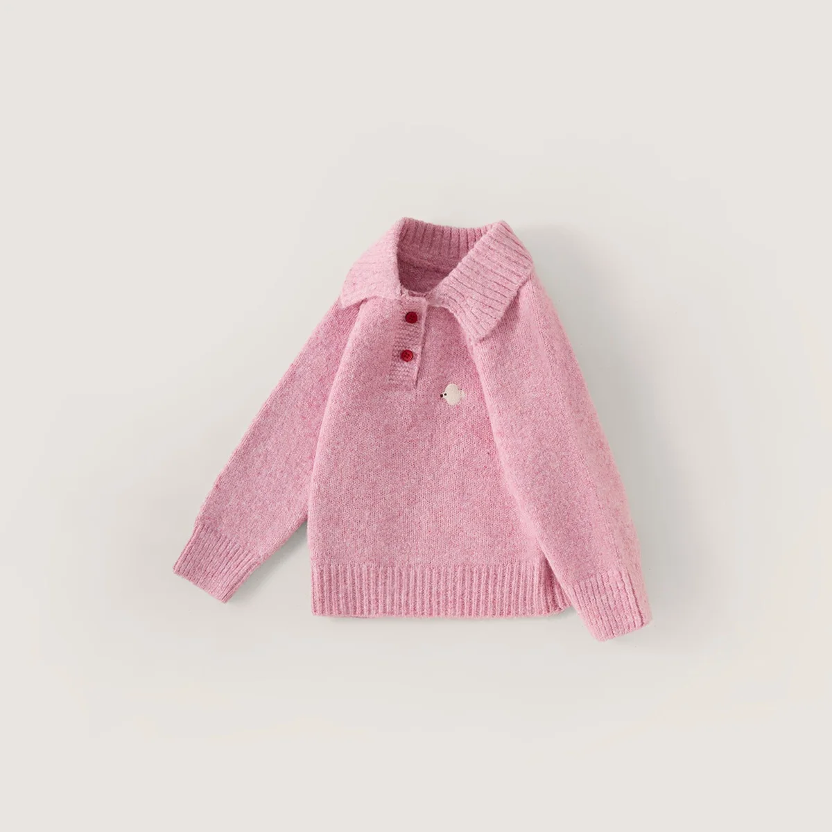 Autumn Winter Girls Knitwear Sweater Top for Kids 2-10Years Fashionable Children's Clothing Warm 90-160 Pink Coat