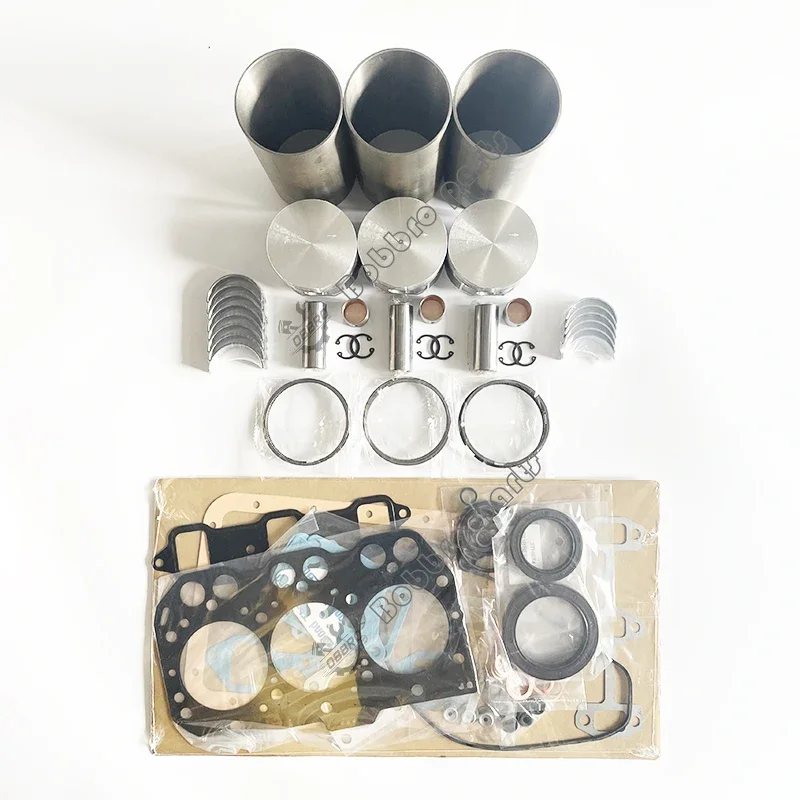 

3D74E Overhaul Rebuild Kit With Full Gasket Kit Piston Rings Main Conrod Bearing Set Valve Liner For Komatsu Engine Parts