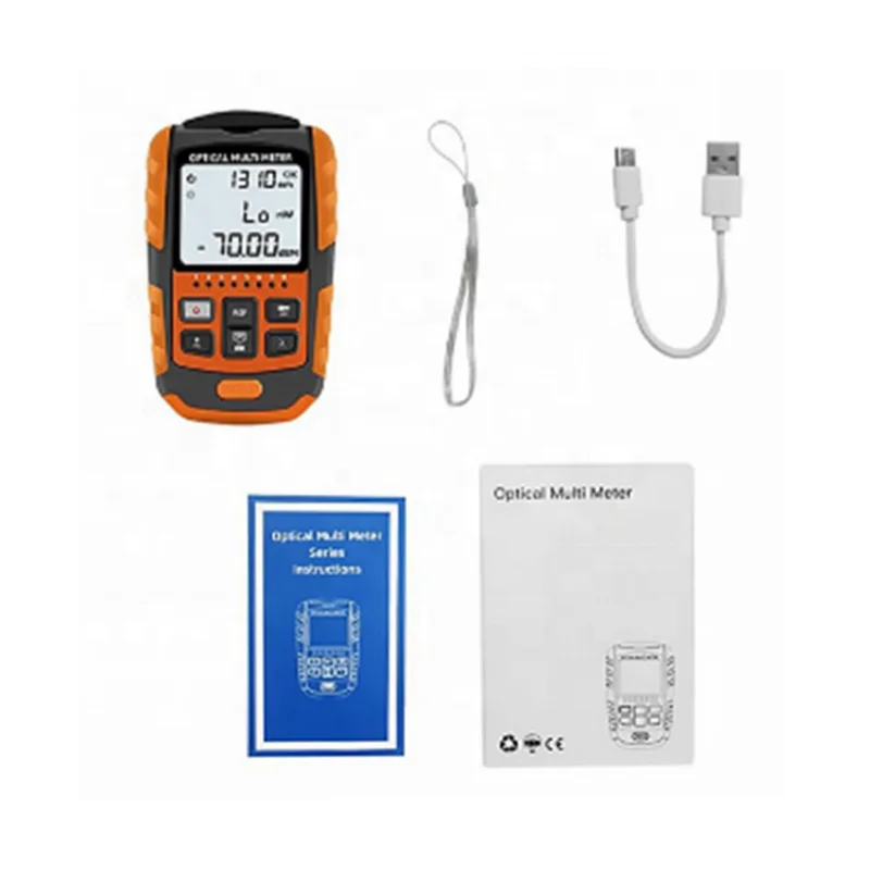 4 in 1 Multi-function  Visual Fault Locator Network Cable Test Optical Fiber Tester VFL-50dBm~+26d Optical Power Meter