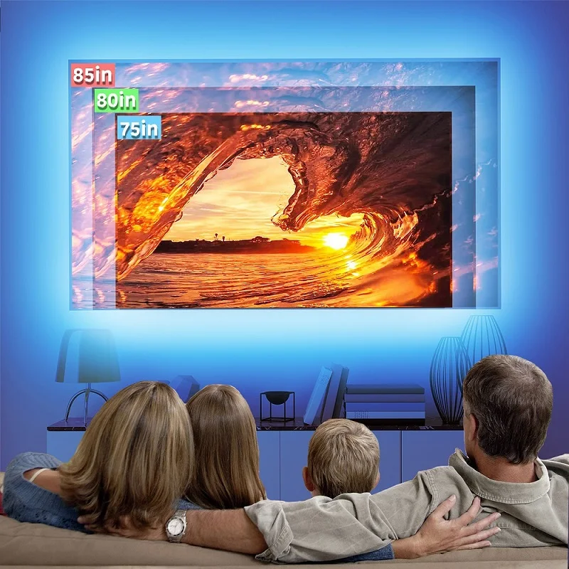 1m-50m LED Strip Lights RGB5050 Bluetooth WIFI Control Set tipo per TV Computer Holiday Party Support Alexa Google murale Chambre