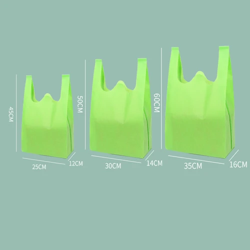 Imagen 2 del producto Bolsa de mano de compras con logotipo impreso personalizado, bolsa de tela no tejida, artículos de negocios, logotipo personalizable, reutilizable, regalo, 20 piezas