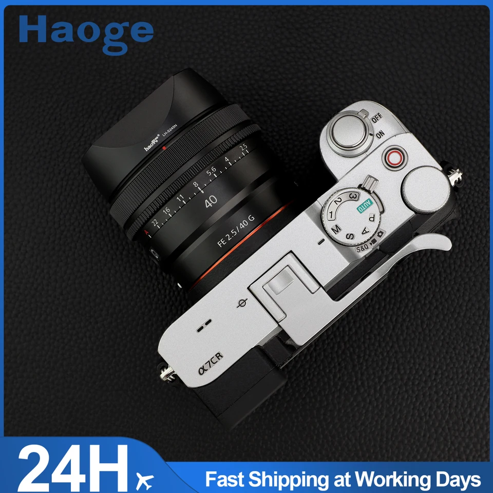 Haoge バヨネットスクエアメタルレンズフード Sony FE 40mm F2.5 G