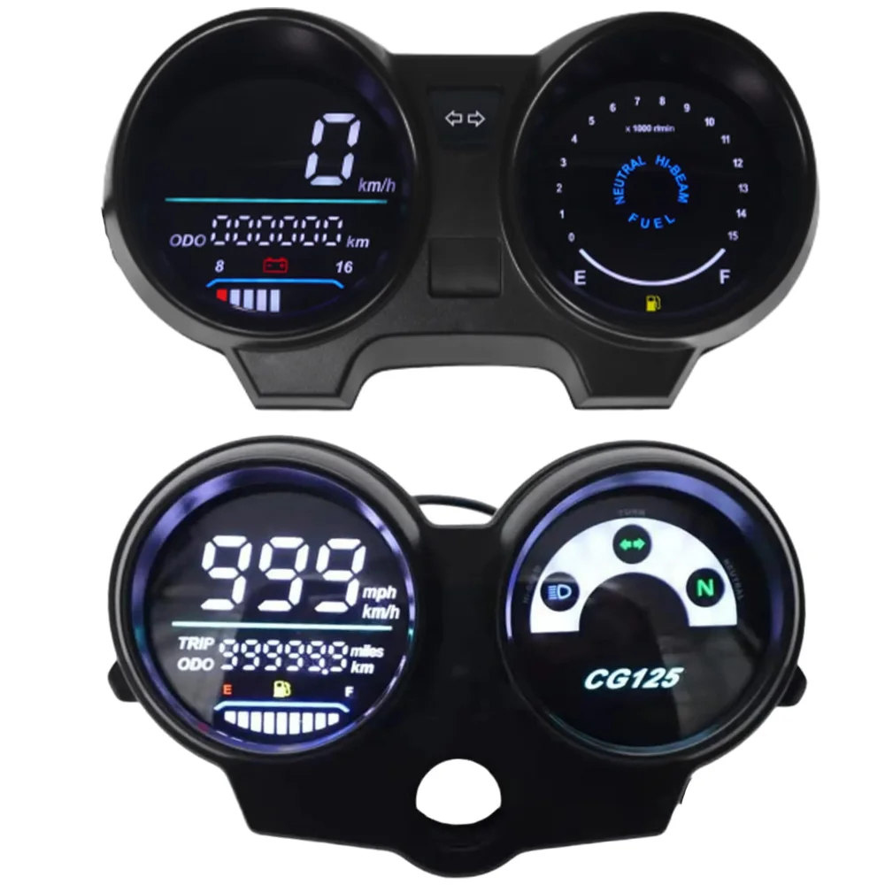 1pc Motorcycle Digital Speedometer For Honda CG125 Titan Fan Brazil Market ABS Plastic and Copper Alloy Durable accessories