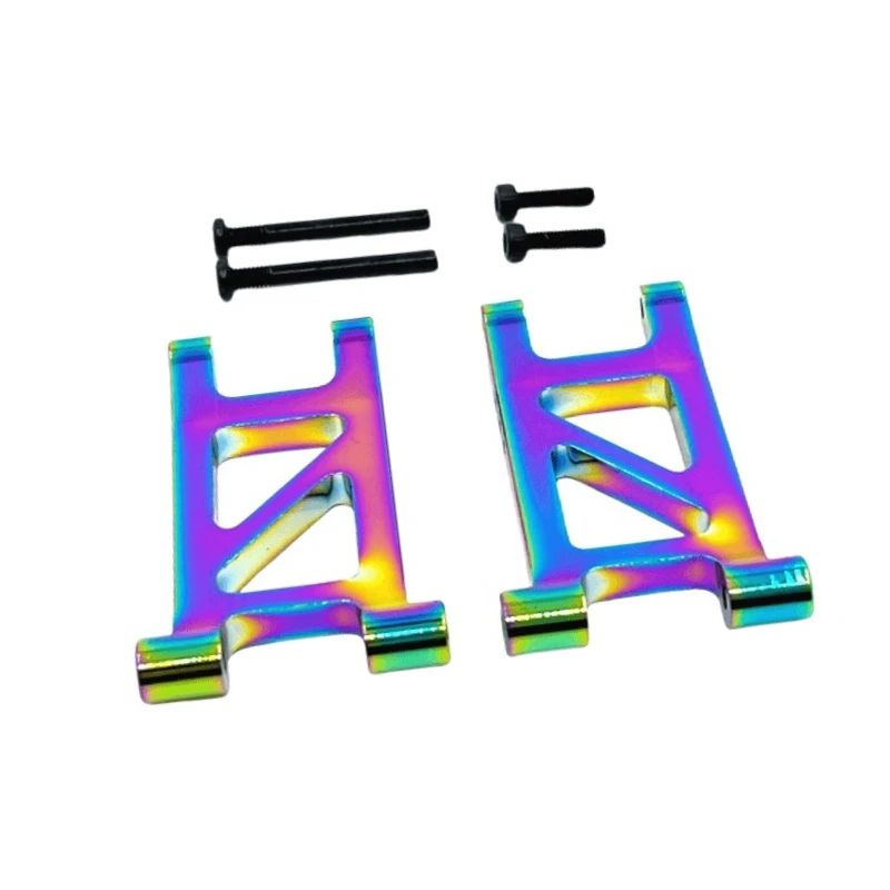 Brazo oscilante inferior trasero apto para 1/14 MJX 14304 14303 14302 14301 RC actualización de coche piezas chapadas al vacío Multicolor