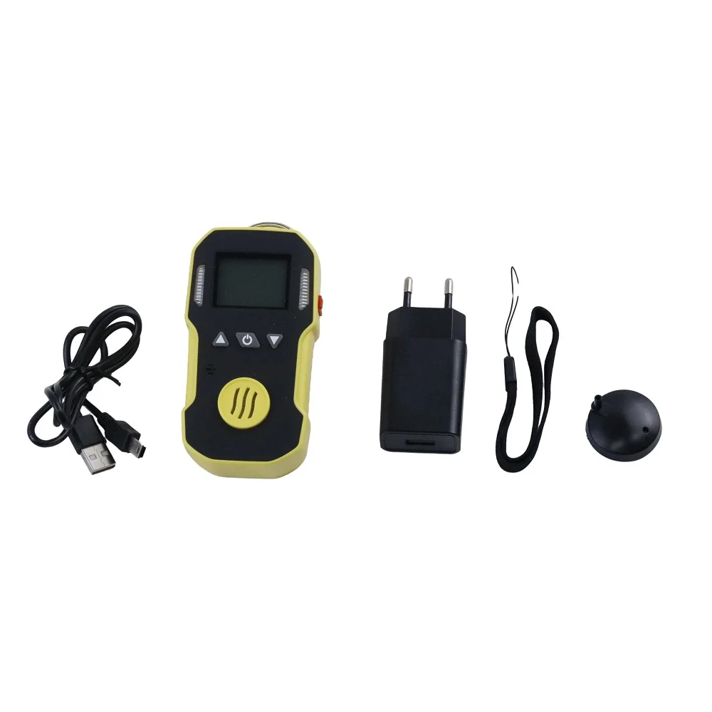 Portable Digital Gas Detector USB Rechargeable 0-100%LEL for Ammonia Hydrogen Chlorine Ozone SO2 Single Gas Monitor