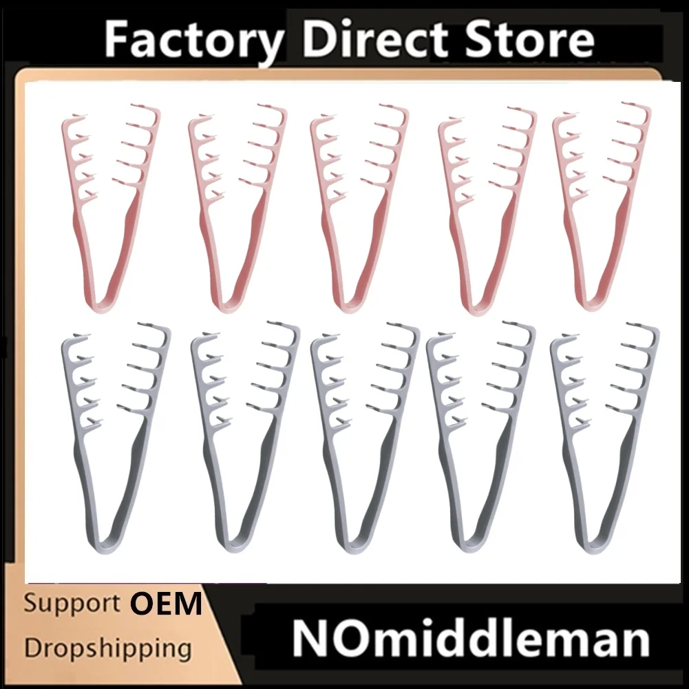 

10PCS Volumizing Wide-Tooth Hair Styling Comb Curling Tools Fluffy Texture for Men Ideal for All Hair Types Hairstyling Tools