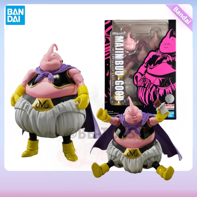 In Stock Original Bandai Dragon Ball SHF Series Majin Buu Limited Edition Anime Action Figure Model Collection Toy Hoilday Gifts