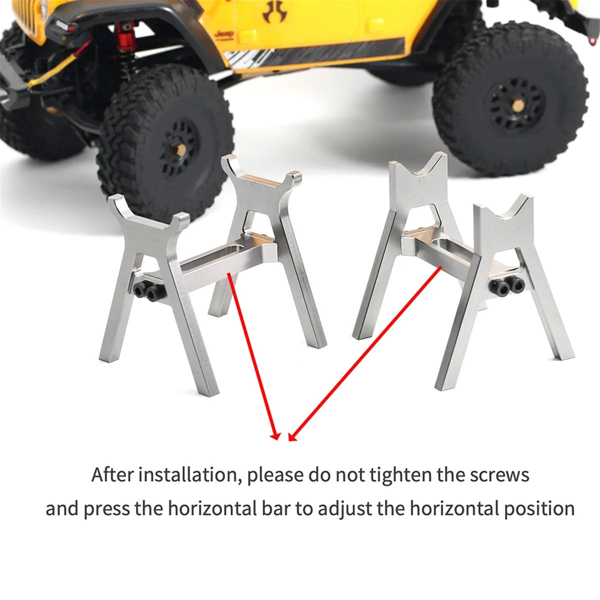 Kit supporti per cric per auto Mini RC in lega di alluminio AM per 1/18 1/24 RC Crawler SCX24 AX24 TRX4M FCX24