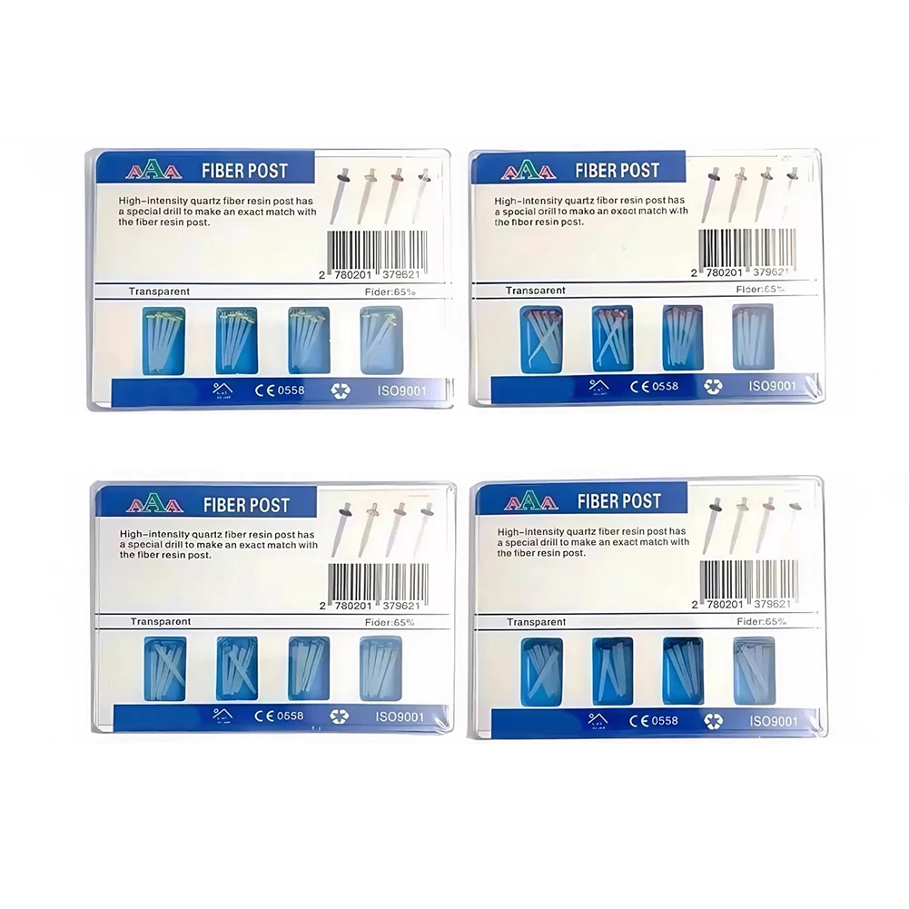 3/10 Boxes Dental Quartz Fiber Post Straight Screw 1.0/1.2/1.4/1.6/1.8mm Oral Root Canal Posts Drill Teeth Restoration Materials