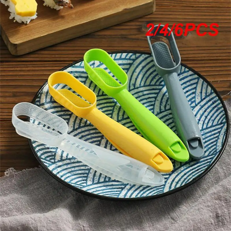 2/4/6PCS Cooking Spoon Easy To Clean Easy To Use 5 Colors Optional Kitchen Tools Hand Pressure Concave Hole Sanding