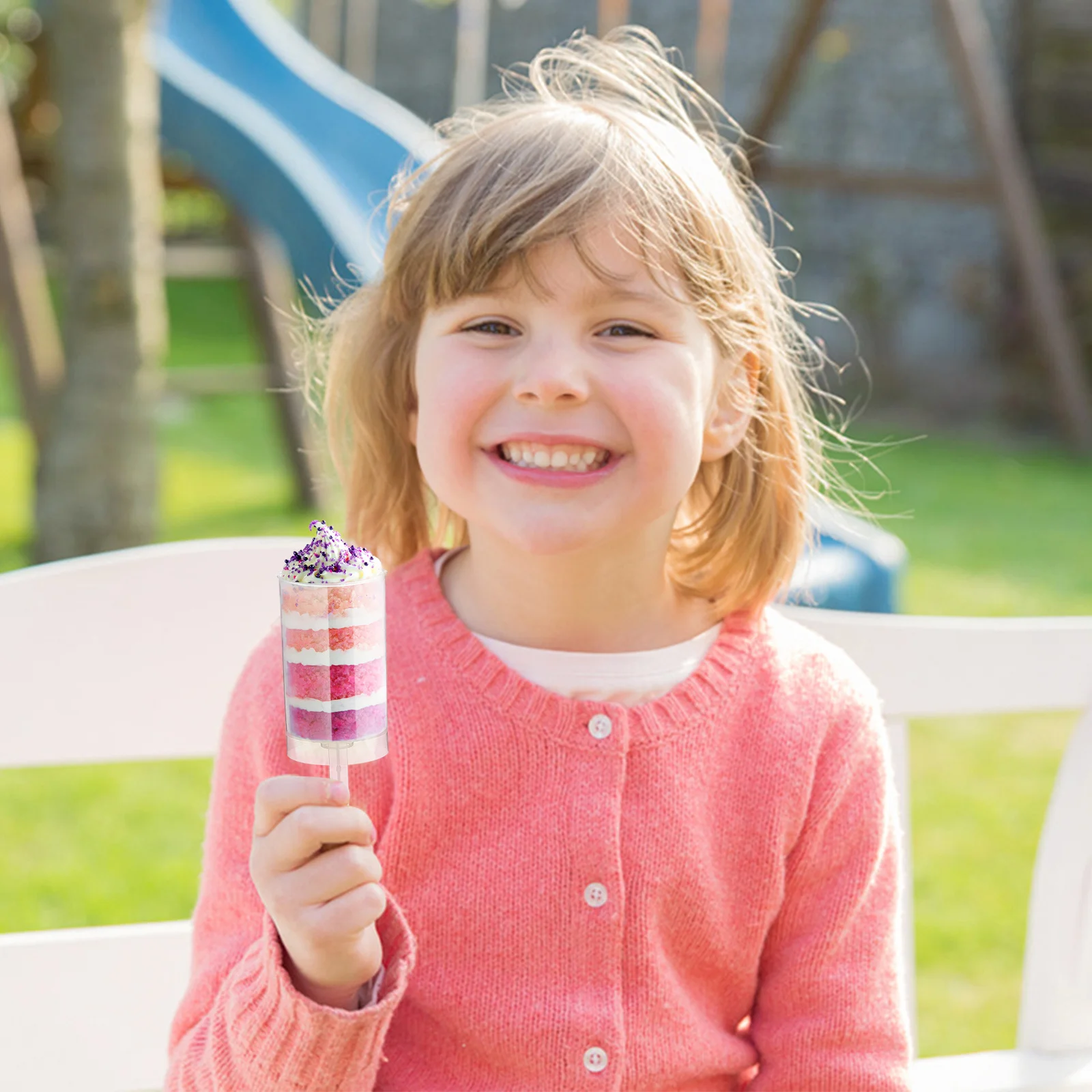 

50pcs Push Molds Pushable Cake Holders Rainbow Cake Pop Containers Reusable Plastic Pusher For Baking Cheesecake Ice