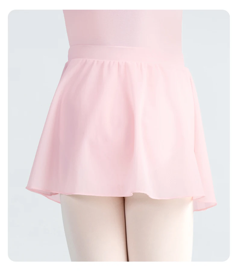 Kinder Mädchen Ballett Tanz Rock Elastische Taille Unregelmäßigen Rock Nylon Diagonal Kreuz Weiche Mesh Kurze Tanz Röcke – Detail 4