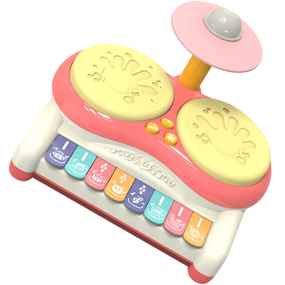 

Premium Kids Drum Set Performing Percussion Musical Instrument With Lights Educational Plaything For Toddlers Baby Sensory Piano