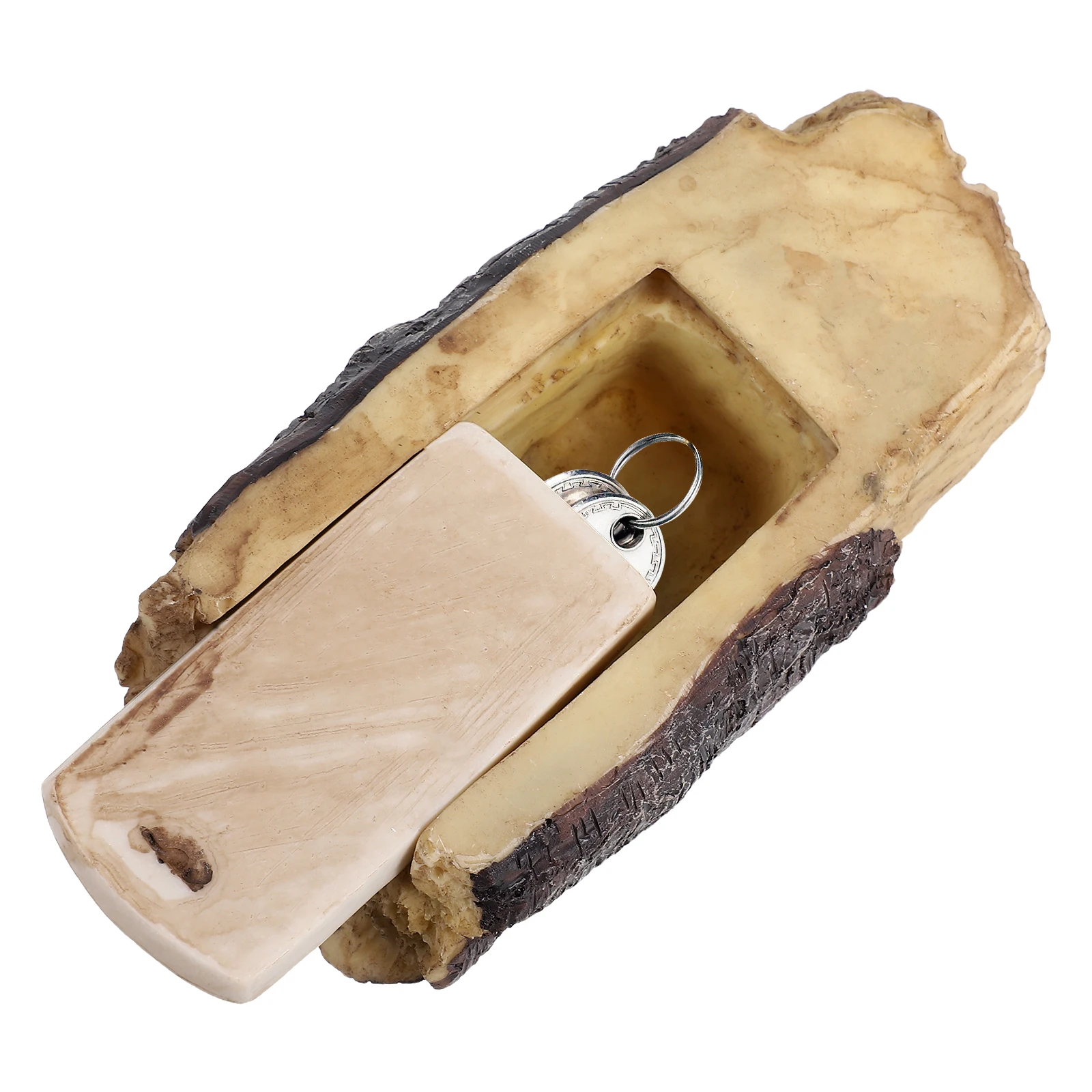 

Hider Hidden Holder for outside Keys Garden Fake Rock Branch Number Saving Wear Resistant Weather Proof Durable Safe
