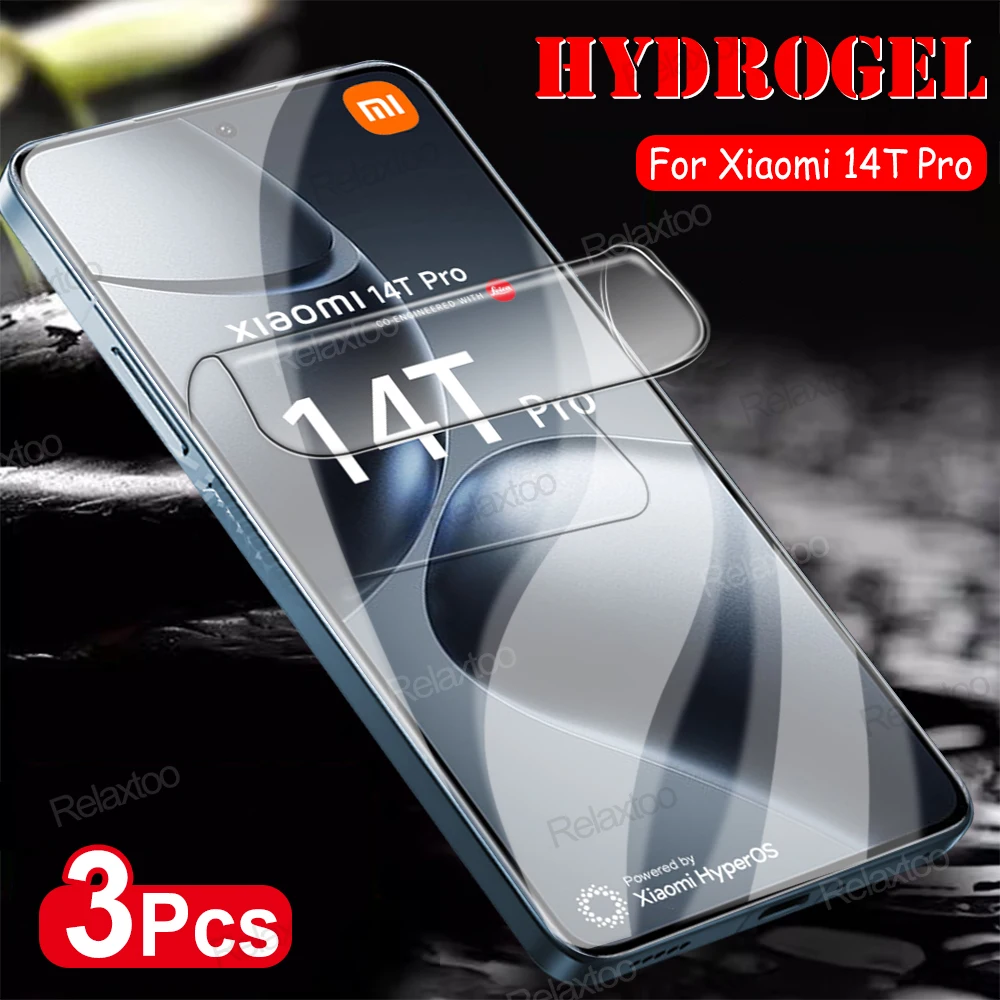 3Pcs Hydrogel Film for Xiaomi 14T Pro 6.67inch Soft Screen Protector Xiaomi14T Mi 14 T 14Tpro Mi14T 2024 Xiami Xiomi Not Glass