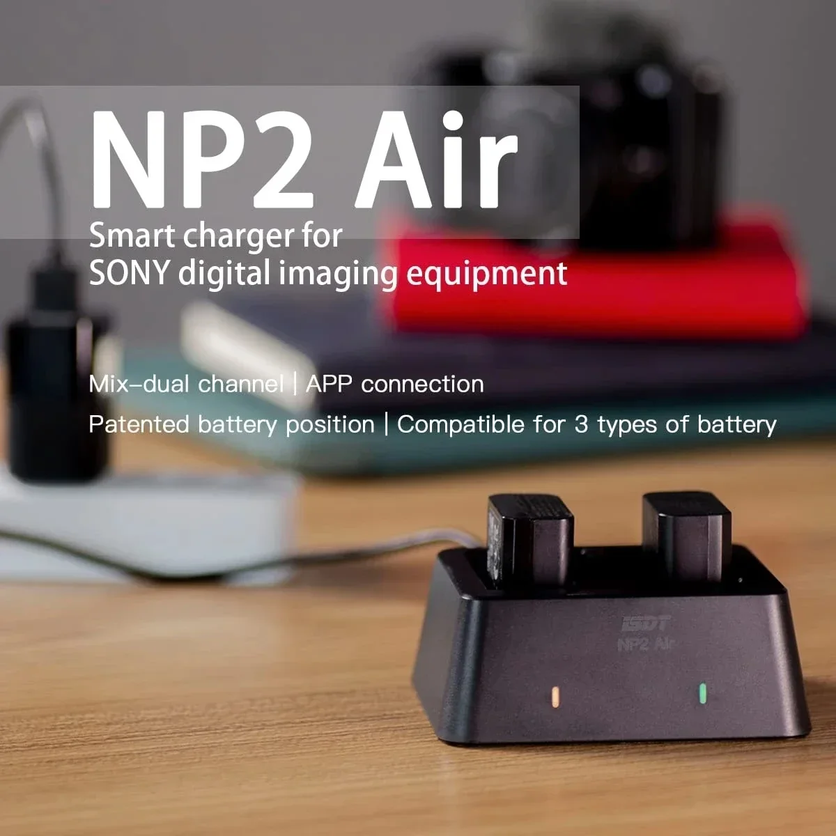 

ISDT NP2 Air 25 Вт микс-Двухканальное зарядное устройство для цифрового оборудования SONY