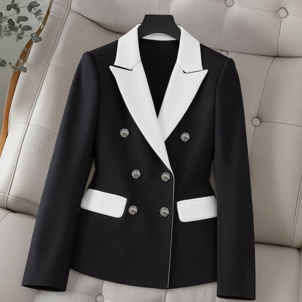 

Casual Long Sleeve Straight Arm Autumn Suit Style: Fit Board Type Fashionable Women's Top Wear