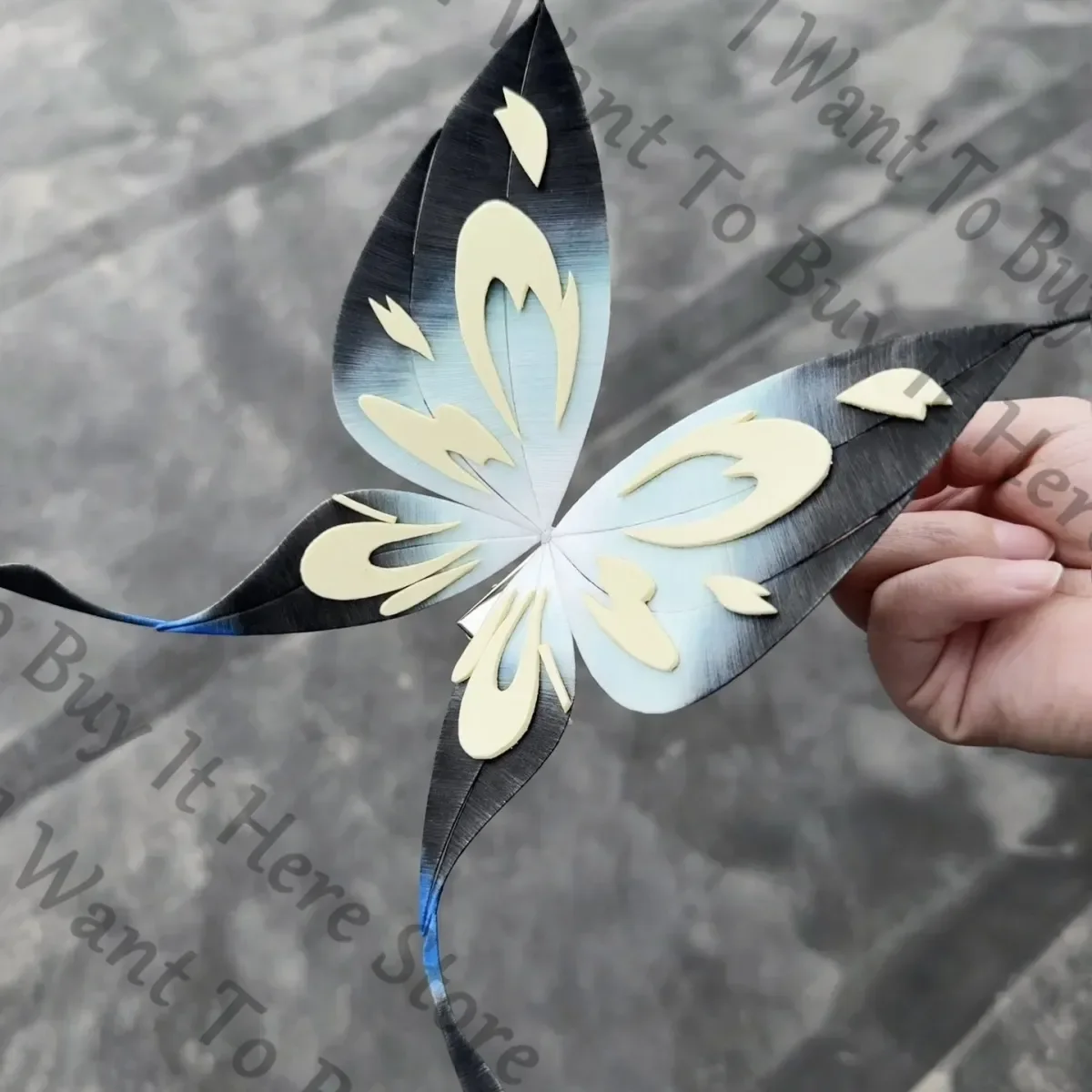 

Anime Wuthering Waves The Shorekeeper Cosplay Cartoon Handmade Butterfly Barrette Hairclip Hair Slide Prop Mascot Halloween Gift