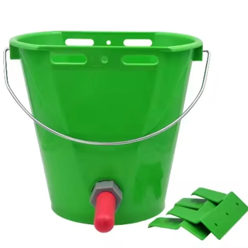 

50 Pcs Farming Equipment 8L Automatic Animal Feeders High Quality Plastic Cattle Milking Bucket Calf Milk Feeder
