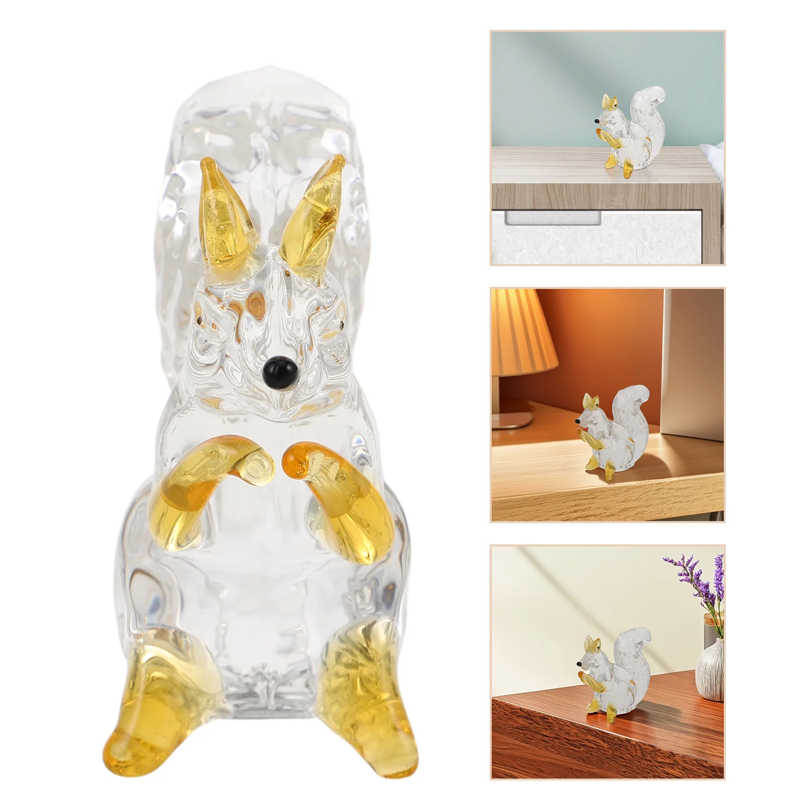 

Crystal Squirrel Elegant Handmade Animal Statue Sparkling Design Ideal Gift for Special Occasions Home Office Decor