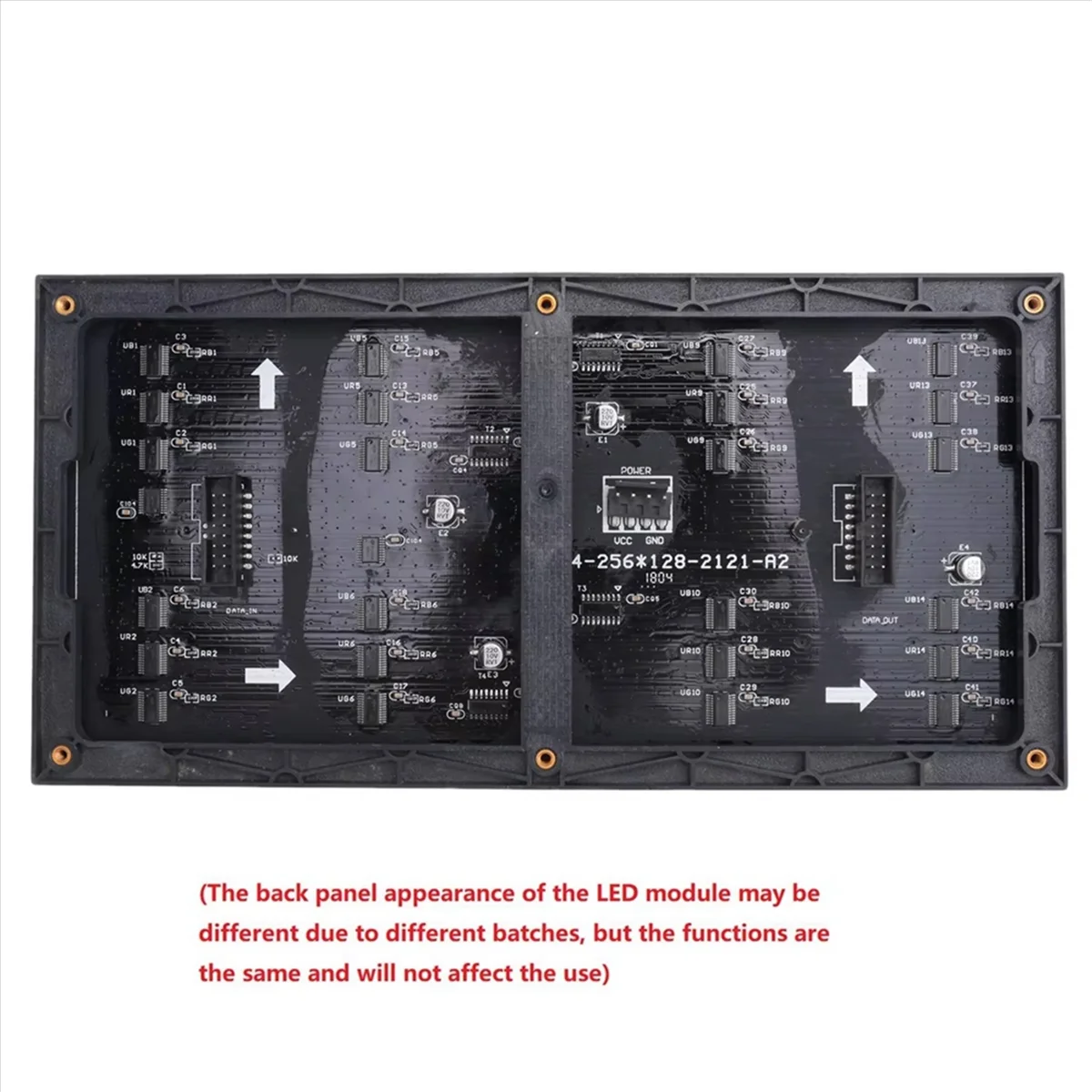 

2Pcs P4 LED Screen Panel Module 256x128mm 64x32 Pixels 1/16 Scan Indoor SMD RGB Full Color P4 LED Display Panel Module-ABRJ