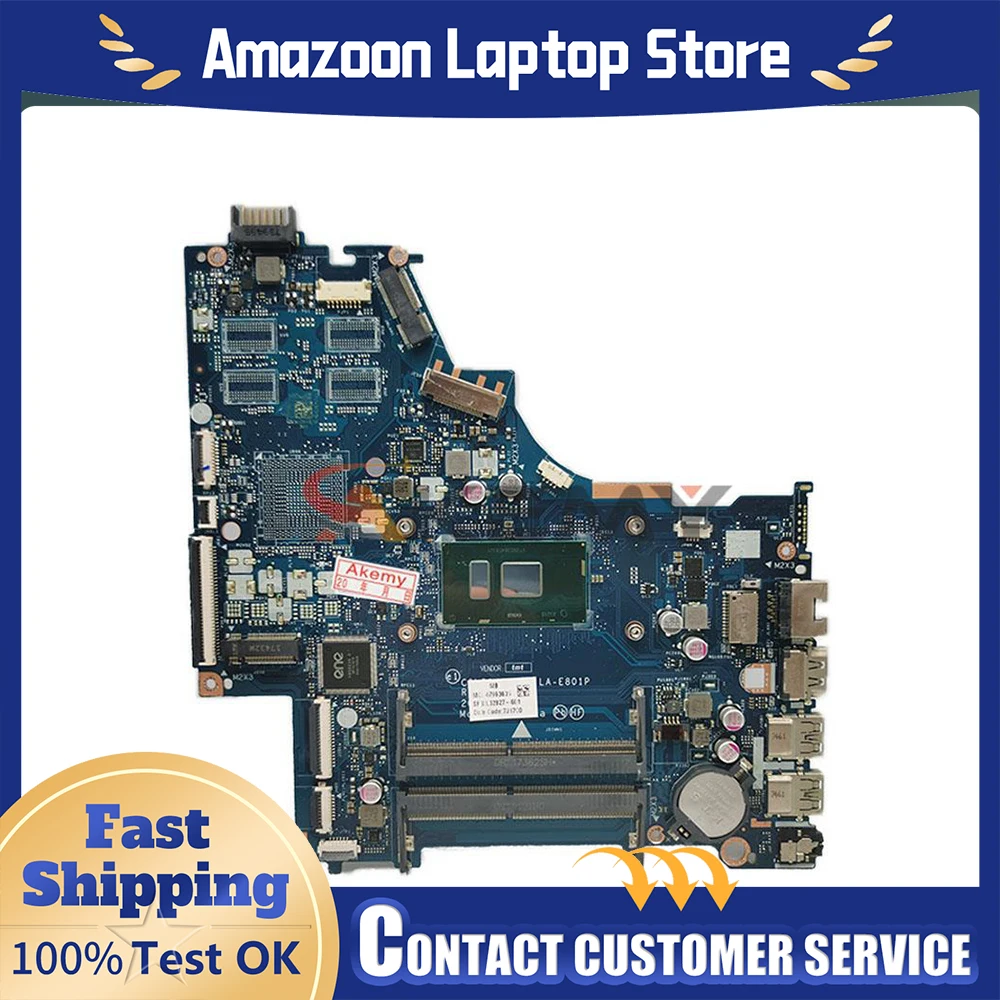 

For Dell Pavilion 15-BS Mainboard LA-E801P 924756-601 SR342 i5-7200U 216-0867071 2G Laptop Motherboard Full Tested 250 G6