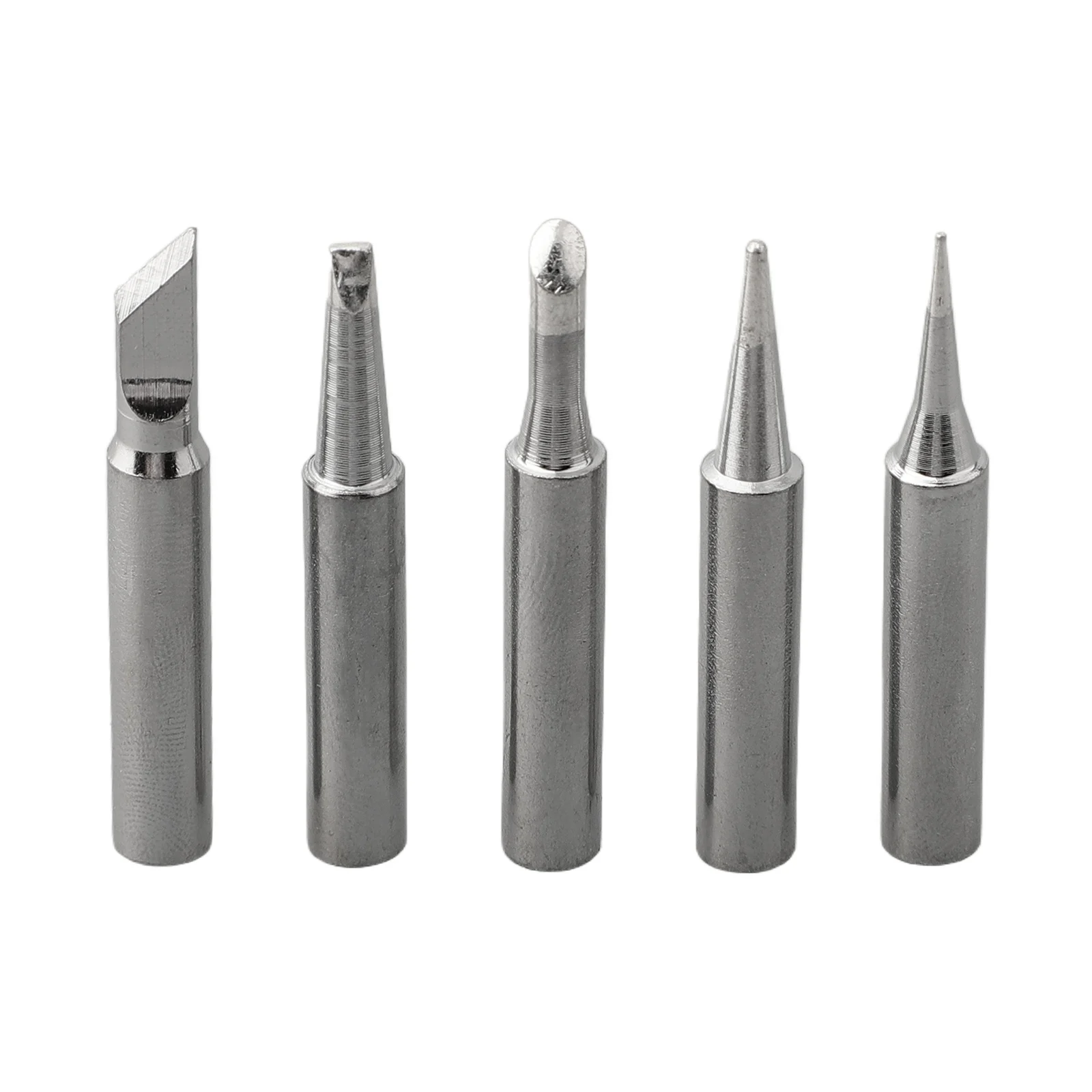 5pcs Pure Copper Soldering Iron Tip 900M-T Welding Solder Tips Soldering Iron Head Set IS/I/B/K/SK/2.4D Welding Solder Tools