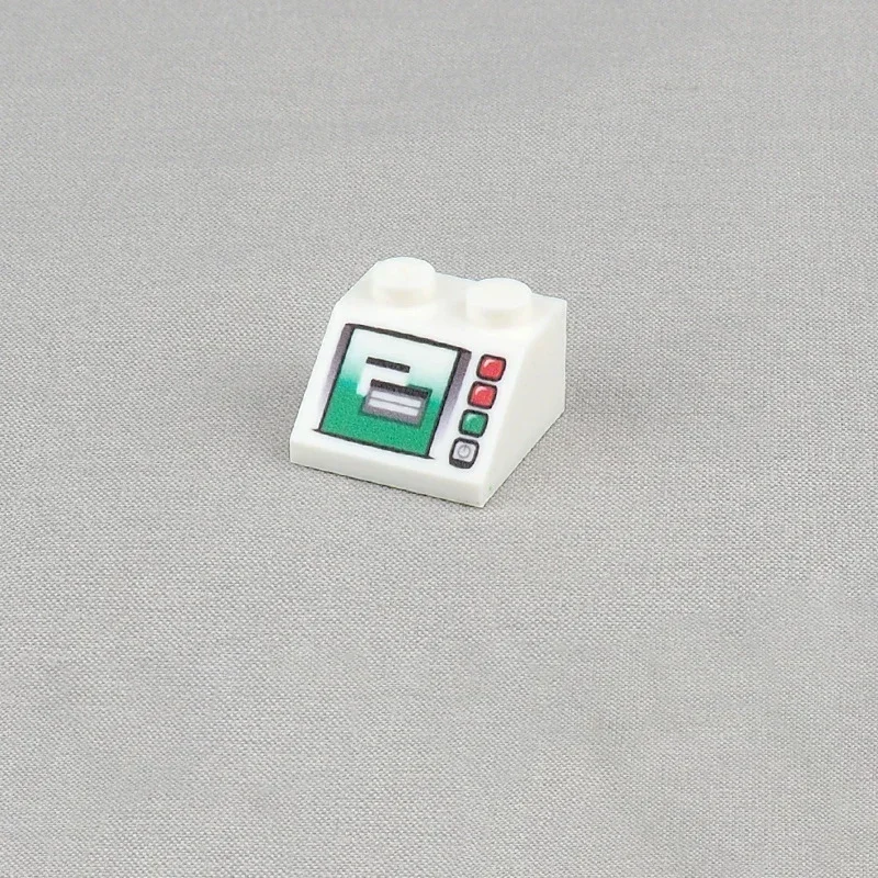 MOC 10PCS Part Printed 3039pb Computer Screen Window Pattern Building Block Room Decoration 3039 Internet Cafe Particle Kid Toys