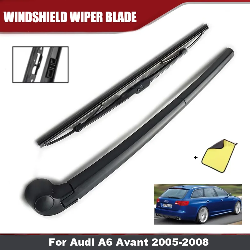 15' Wischerblatt & Wischerarm Set für Audi A6 RS6 S6 4F C6 2005 - 2011 Windschutzscheibe Frontscheibe Heckscheibe