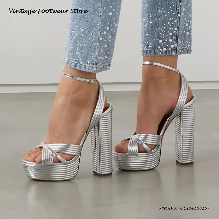 Metallic Leather Bu… - image