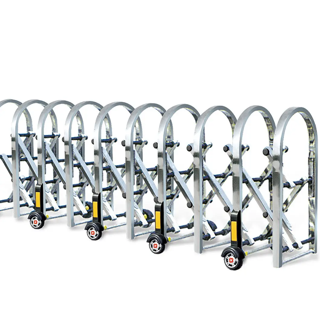【Durable Using】New OEM/ODM Airport Communities Aluminum Alloy Manual Retractable Barrier Telescopic Roadblock