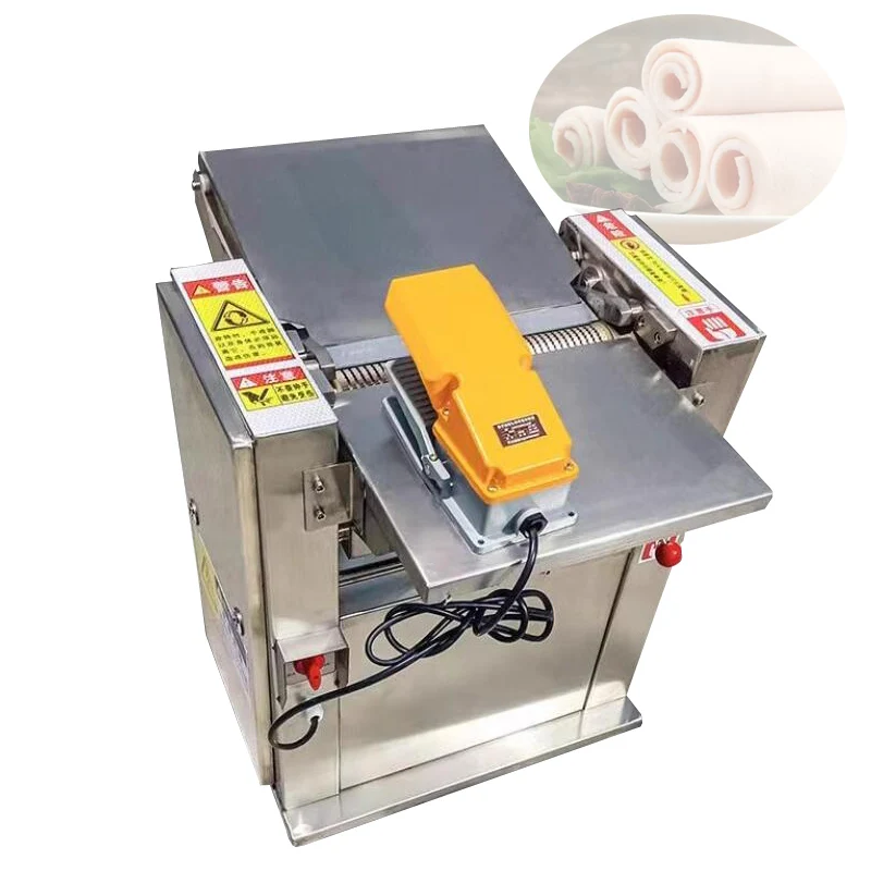 

Automatic Fresh Pork Peeling Machine To Grease Skin Separator To Pig Skin Maker Fresh Pork Skin Splitter