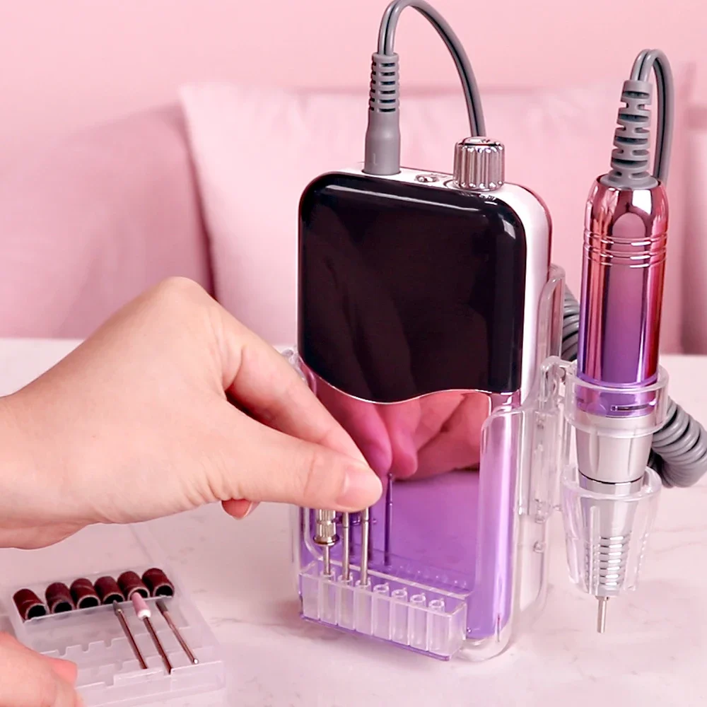 

Рынок США, горячая распродажа, электрическая дрель для ногтей, портативная беспроводная машина для полировки маникюра, 35000 об/мин, инструмент E-file с частной торговой марки