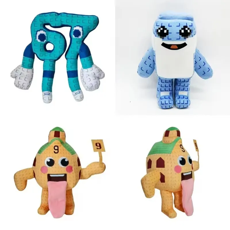 21/25cm STEAL A BRAINROT Shark Plush Toys Blue Mosaic Dolls Game Surrounding Shark Plush Toys Soft Toys for Kids Birthday Gifts