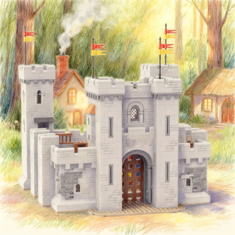 

2742 детали MOC: Конструктор «Замок Королей» — Рождественский подарок, развивающая игрушка, креативная идея для самостоятельной сборки, архитектурные блоки