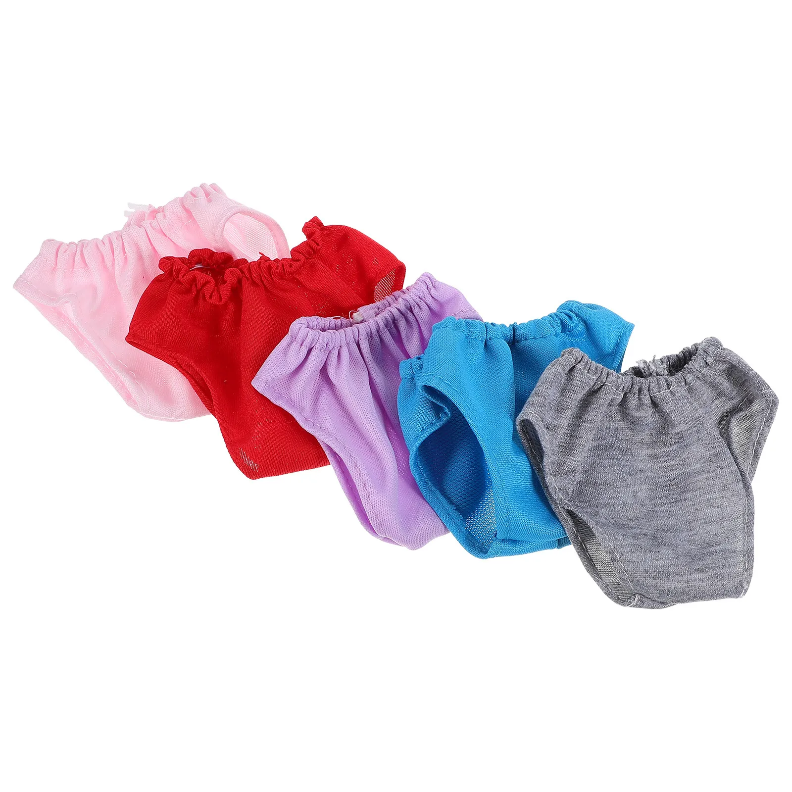 5Pcs Mini Underwears Reusable Cloth Clothes Accessories Pretend Play Dress Up Role Fun Parenting Practice