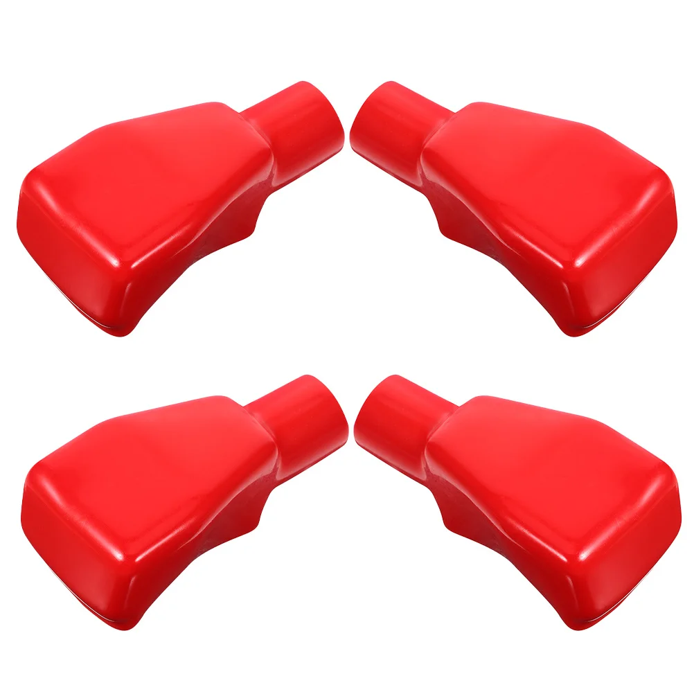 

4pcs Terminal Insulation Covers Universal Rubber Cable Protector For Car Motorcycle Truck Rv Yacht Vehicle