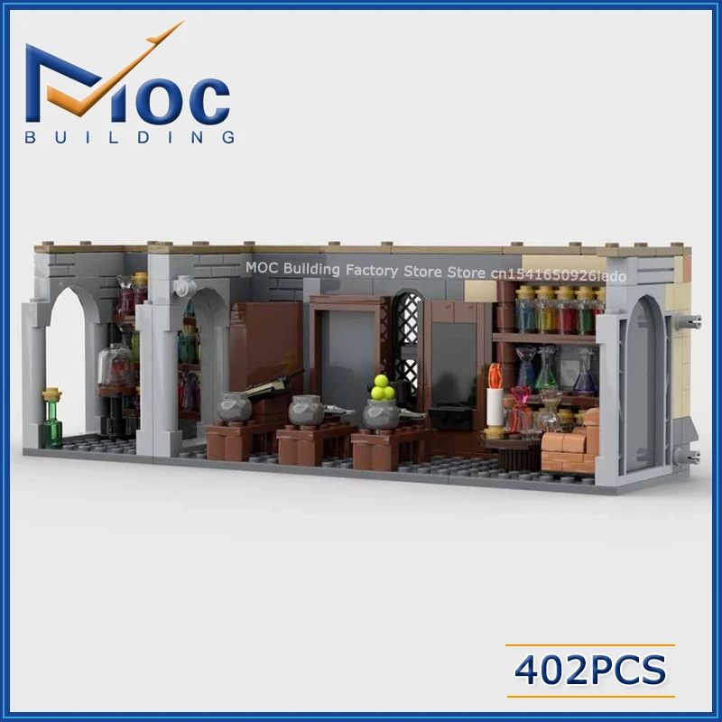 MOC Building Blocks Serie di film classici Pozioni Classe Scena modulare Modello Fai da te Assemblare Mattoni Collezione di giocattoli creativi Regalo di Natale