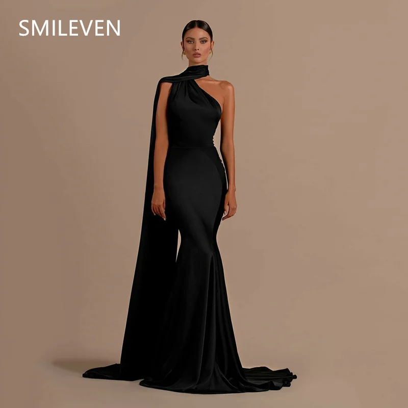 

Smileven Mermaid Modest Prom Dress فساتين سهرات Sleeveless Evening Gowns Formal Party Dress Customized2025