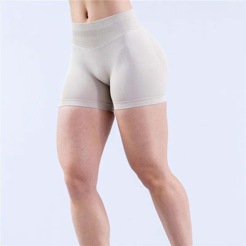 

Women Low Rise Impact Shorts Sports Workout Gym Running Seamless Leggings Scrunch Booty Hip Lifting Yoga Biker Shorts