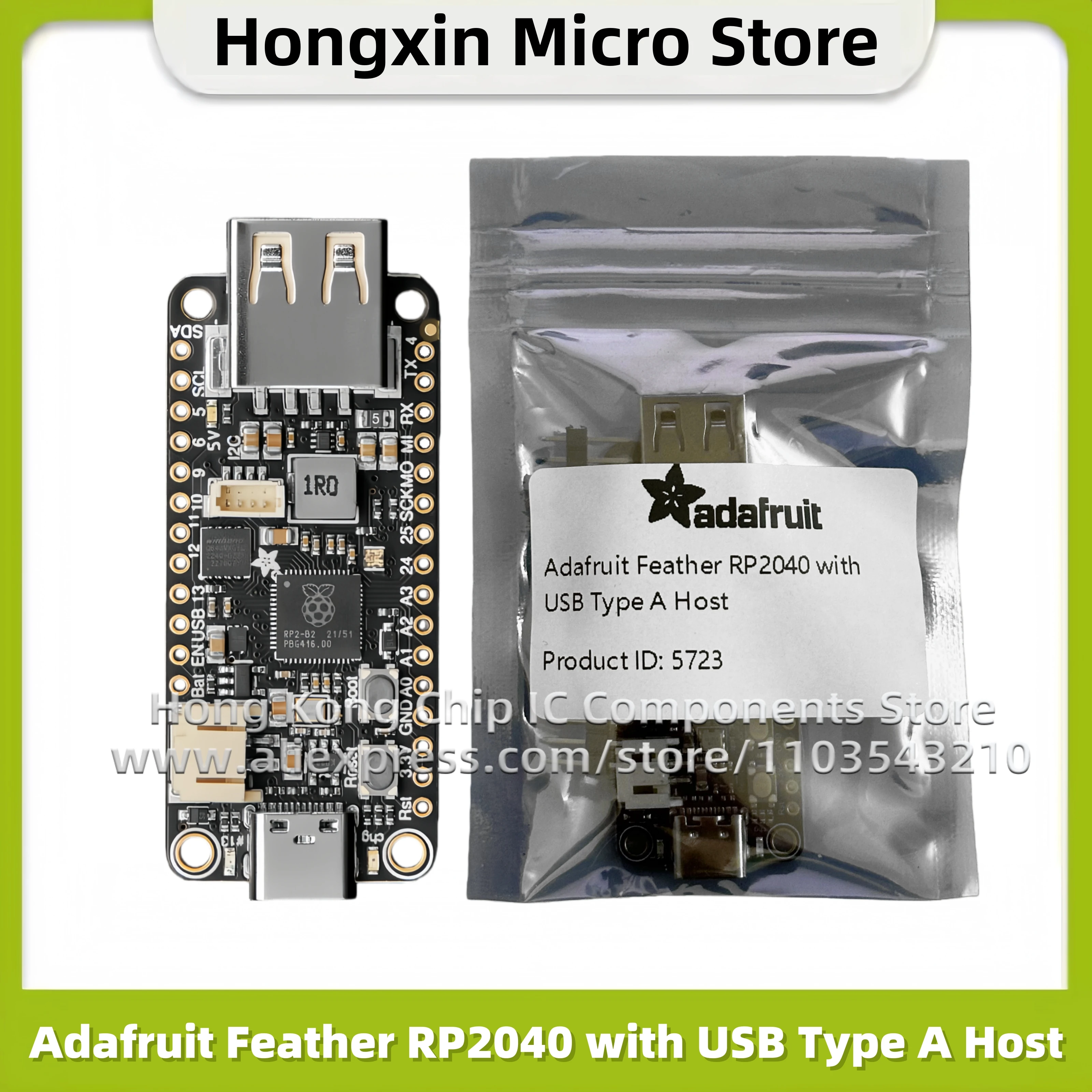 Adafruit feather RP2040 met USB Type A Host Adafruit feather RP2040 met USB Type A Host
