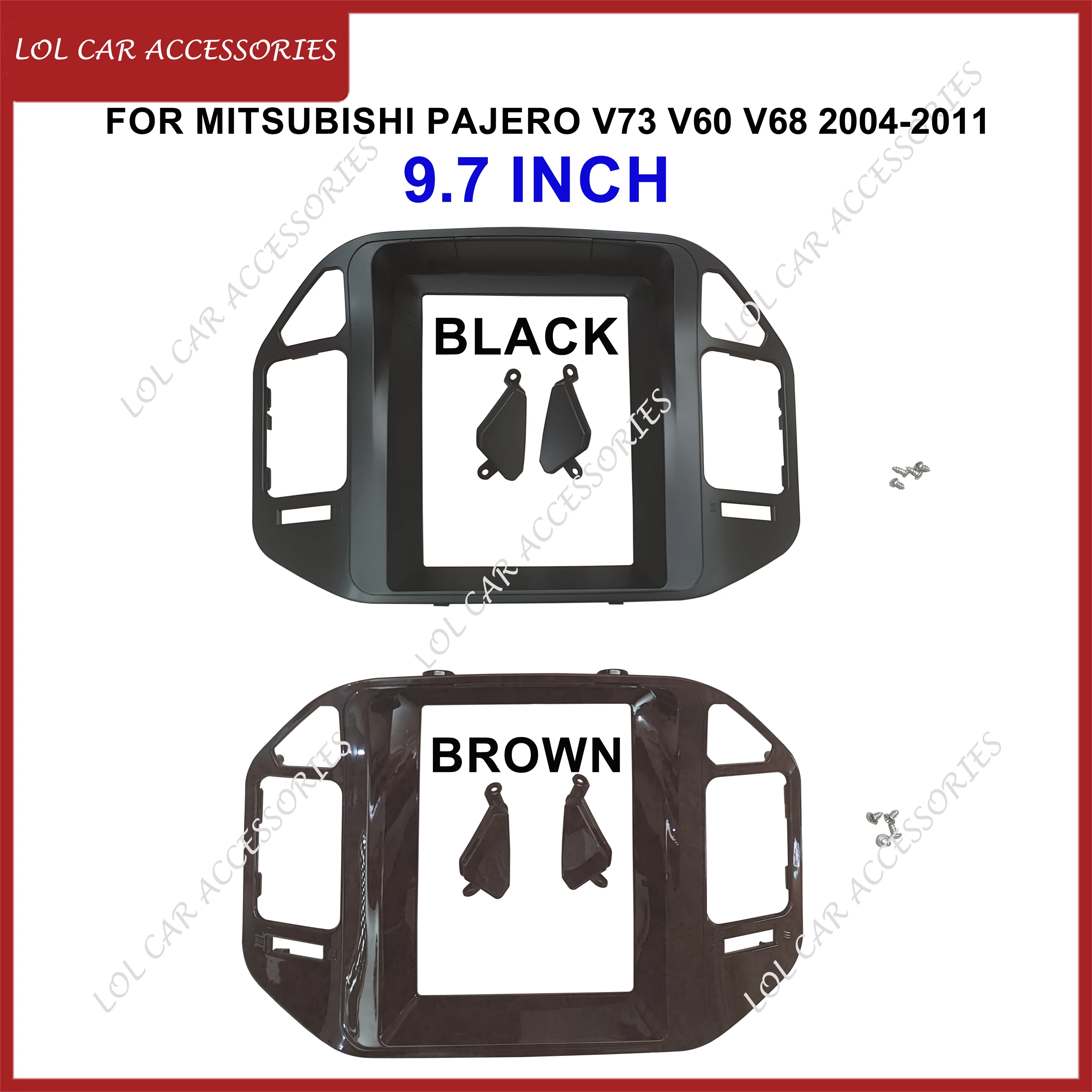 

9,7-дюймовый для Mitsubishi Pajero V73 V60 V68 2004-2011, автомобильный радиоприемник, стерео GPS MP5, Android-плеер, 2 Din, головное устройство, лицевая панель, рамка
