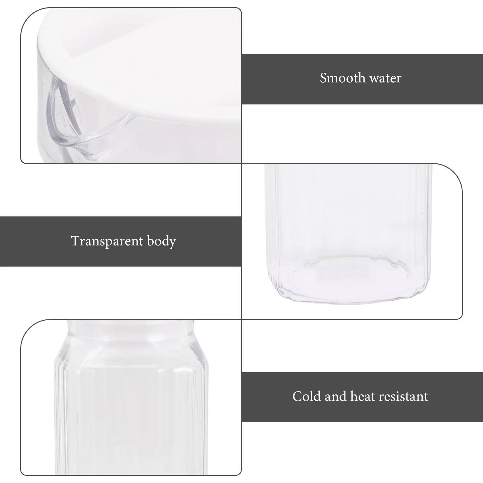 

1pcs Transparent Water Pitcher Thickened Large Capacity Cold Beverage Jug For Juice Tea Drinks Storage Party Picnic Bbq