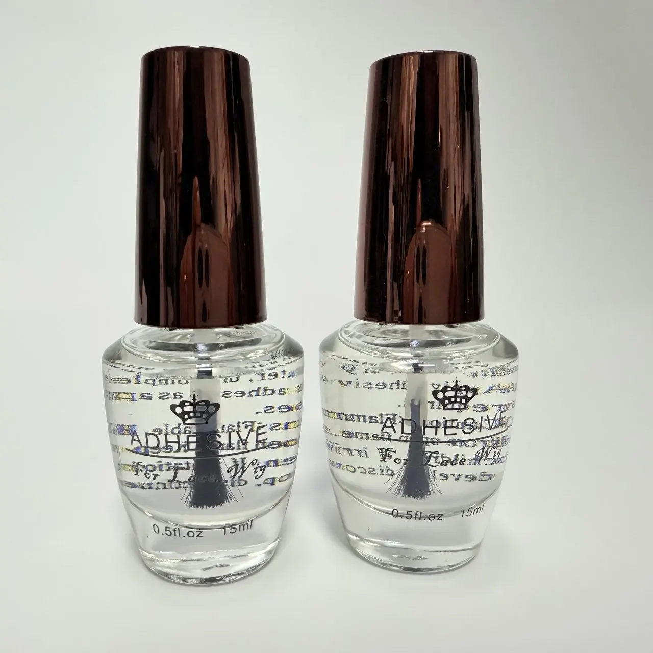 High Quality Wig Glue 15ml for Lace Front Waterproof Wigs, Fast Dry Lace Strong Hold Transparent Laces Adhesive for Hair Replace
