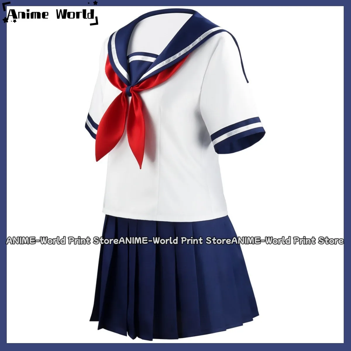 Disfraz de Cosplay de Ayano Aishi para mujer, uniforme escolar japonés JK, falda Sexy, traje Kawaii para Halloween