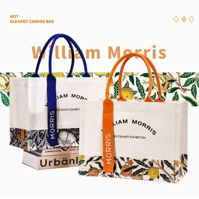 Bolso de mano de lona con estampado Floral para mujer, bolsa de mano de lujo de gran capacidad, impermeable, a la moda, 2024