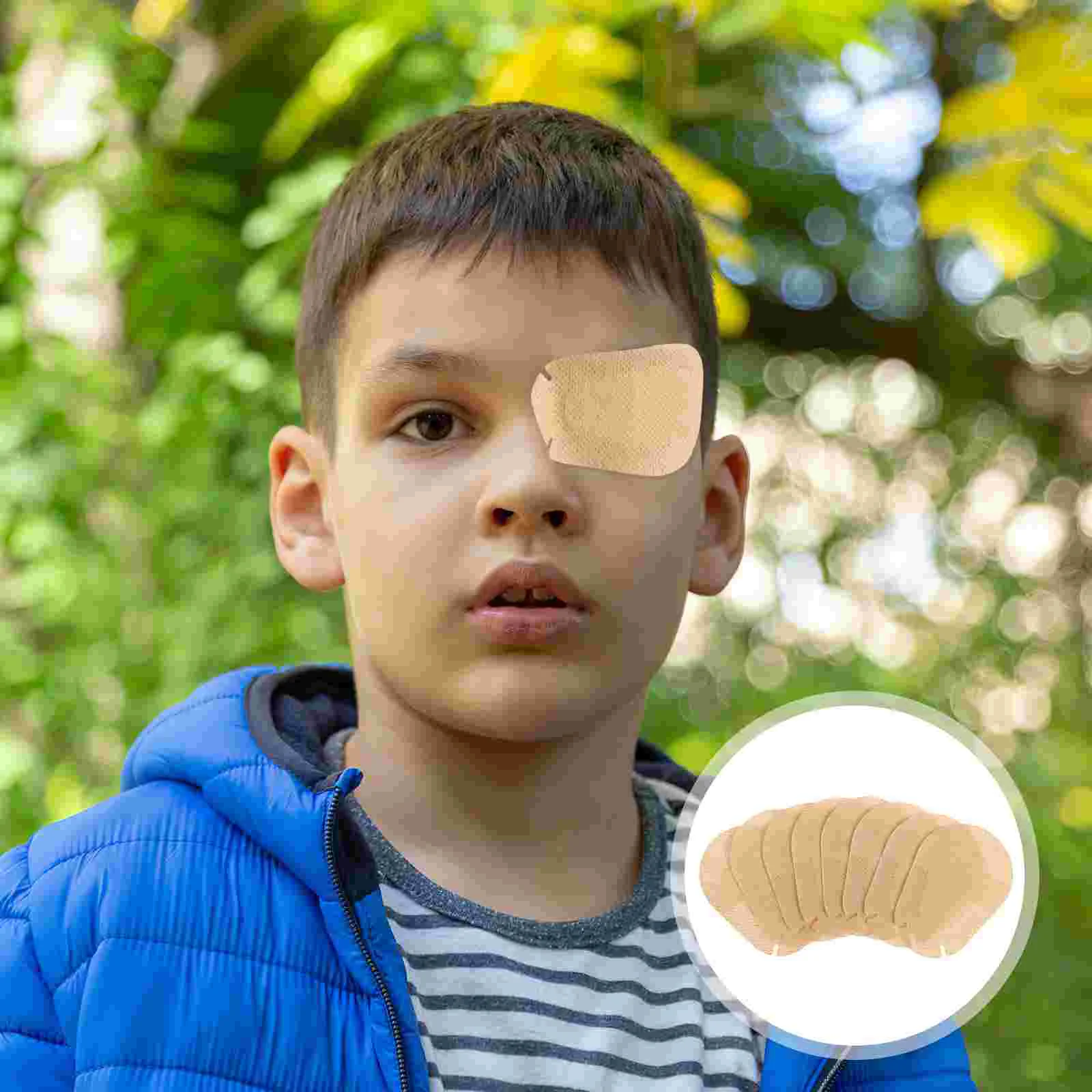 20 ชิ้น Eyepatch สําหรับเด็ก Amblyopia Patchees การ์ตูน Orthoptic Corrected Eyeshade แพทช์