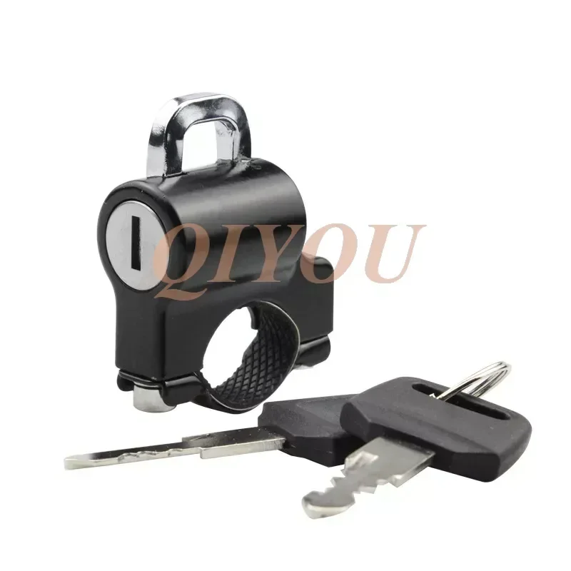 Motorcycle Handlebar Lock Durable Alloy Security Portable Anti-Theft Key Lock Multifunctional Helmet Lock Motorcycle Accessories